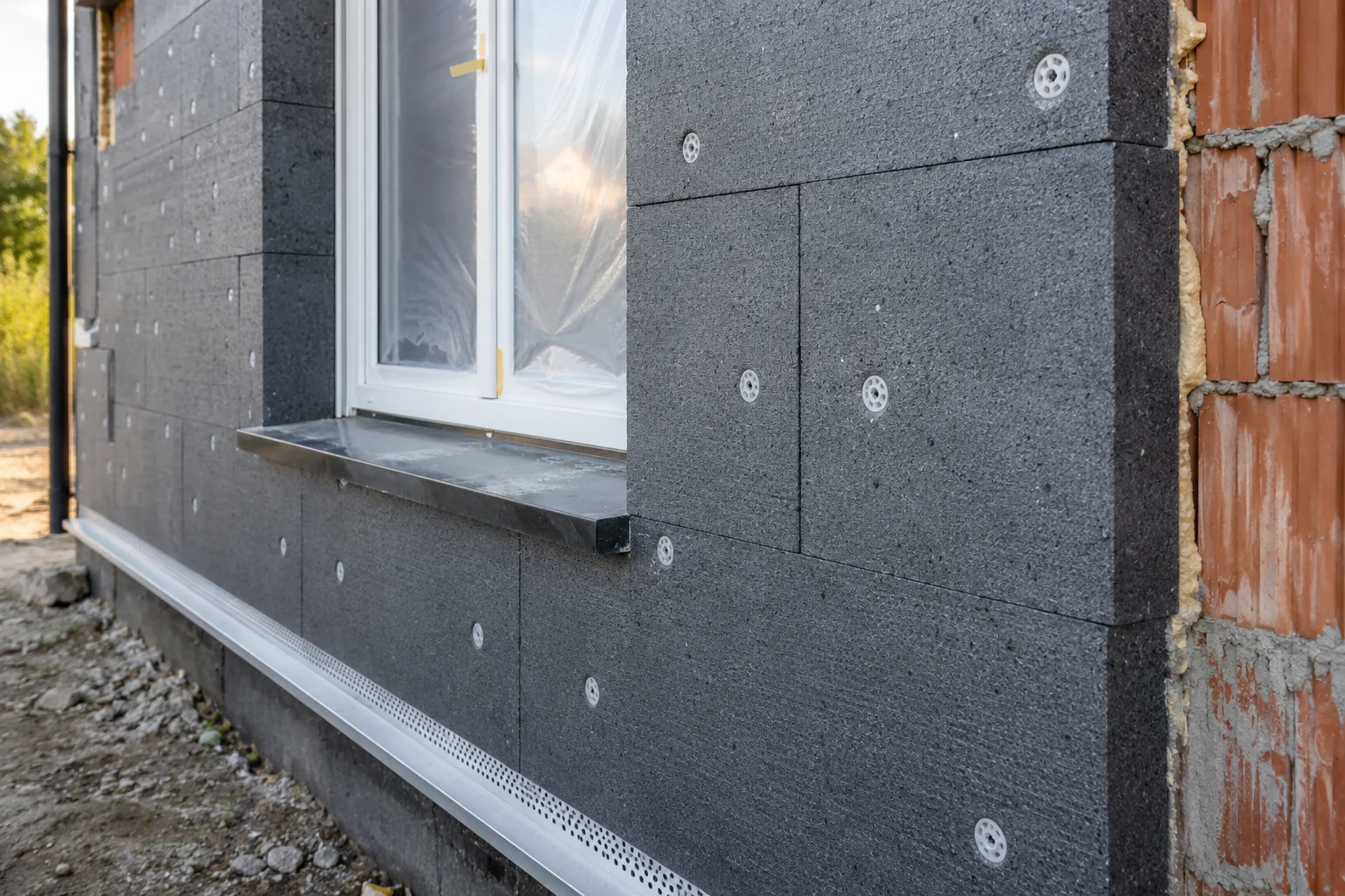 Isolation de façade avec panneaux EPS extérieurs